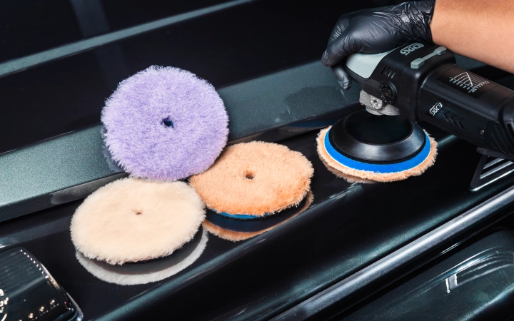 Шерстяной круг для полировки SGCB Wool Cutting Pad Air Series для лакокрасочного покрытия