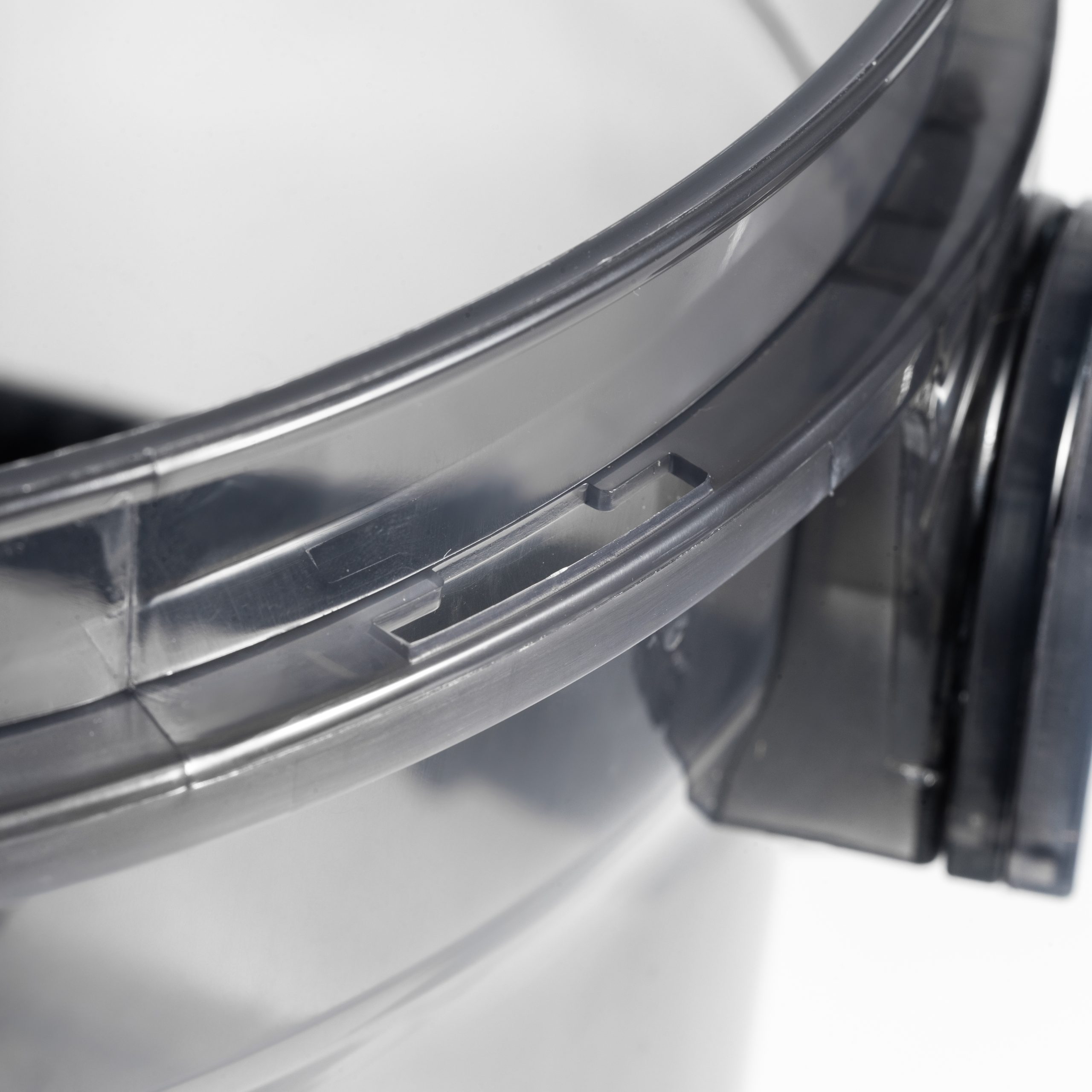 SGCB Полупрозрачное ведро для мойки авто, серое, видимый уровень