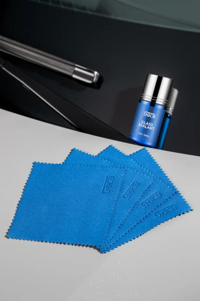 SGCB Салфетка из микрофибры-замши — мягкая безворсовая ткань для полировки ЛКП