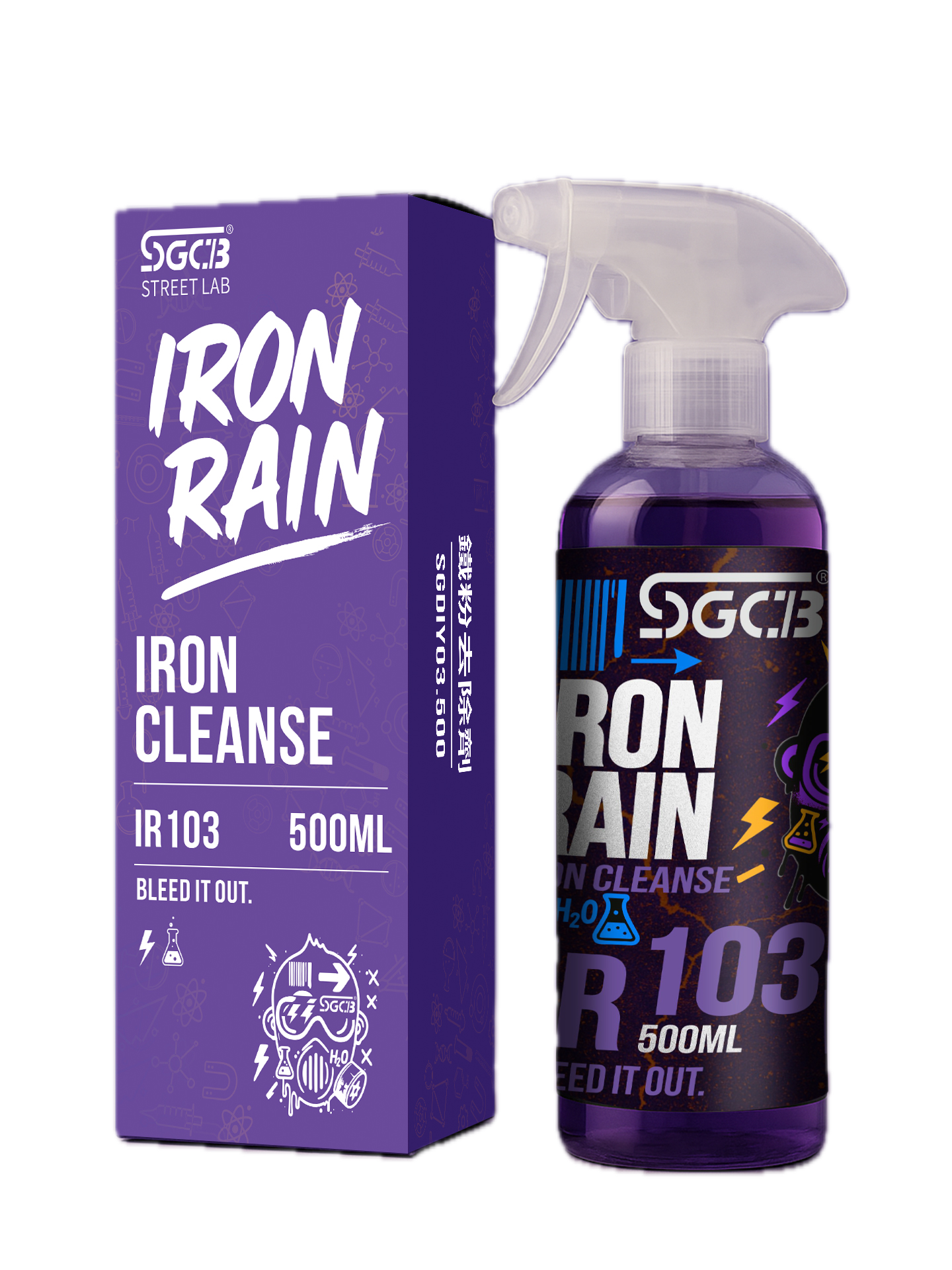 SGCB Iron Cleanse — очиститель от металлической пыли для лакокрасочного покрытия и дисков