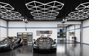 SGCB Светодиодный светильник Hexagon Grid Light, тип B, для автомастерской